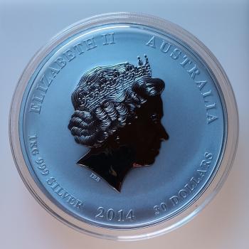 Preview: Australien Lunar II Pferd 1 kg Silber 2012 stgl